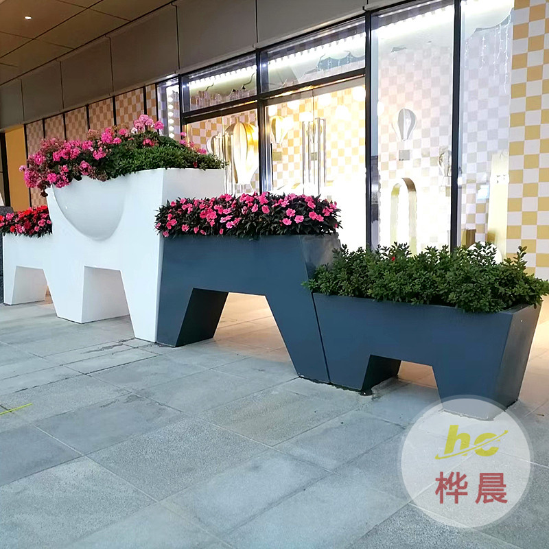 玻璃钢花箱花池