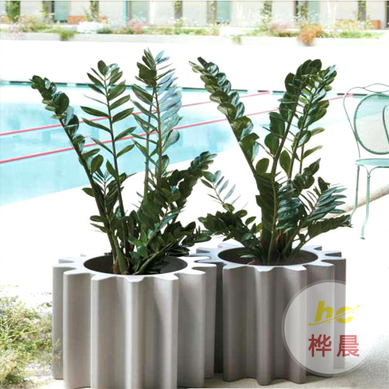 玻璃钢花箱花池