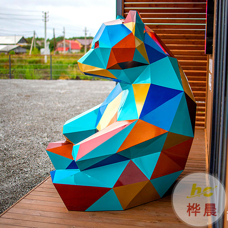 迪士尼玻璃钢卡通米奇老鼠公仔电镀雕塑样板房客厅轻奢装饰大摆件