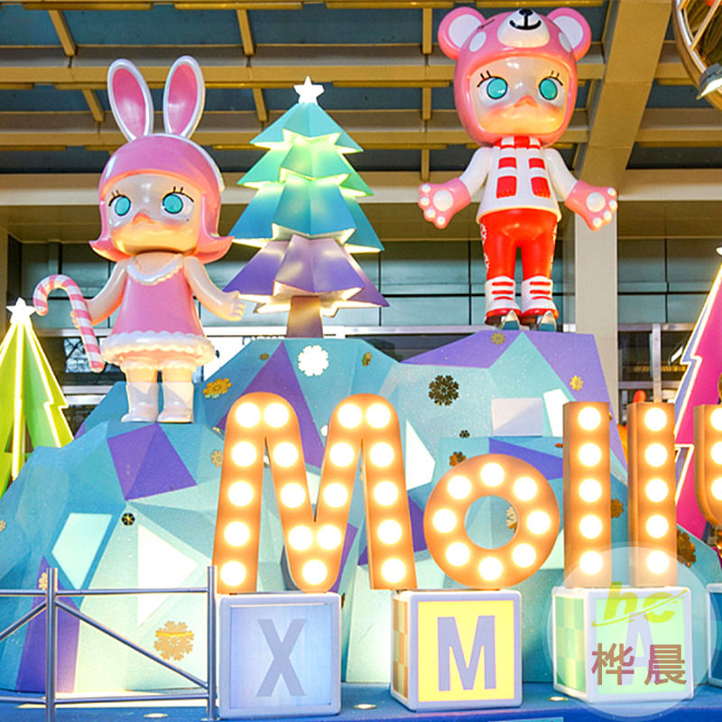 玻璃钢卡通雕塑定制设计房地产草坪公园林景观小品装饰动物摆件